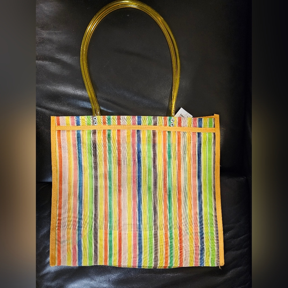 Frida Kahlo Recycled Mesh Multi Colored Large Tote NWT - Picture 3 of 3